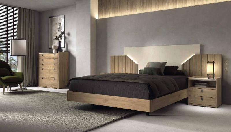 Dormitorio cama y dos mesitas Sado ec-le
