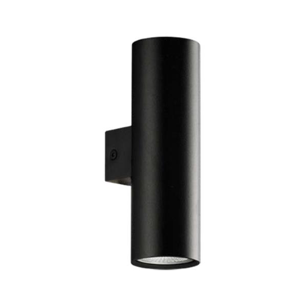 Aplique de pared Zoom – ACB – 2xGU10, Aluminio blanco-negro