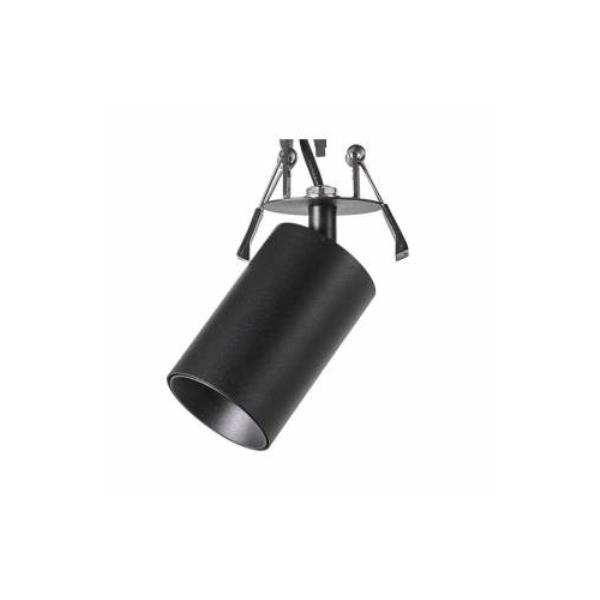 Foco de techo empotrable ZOOM – ACB – Lámpara orientable 350º, 1xGU10, Aluminio blanco-negro