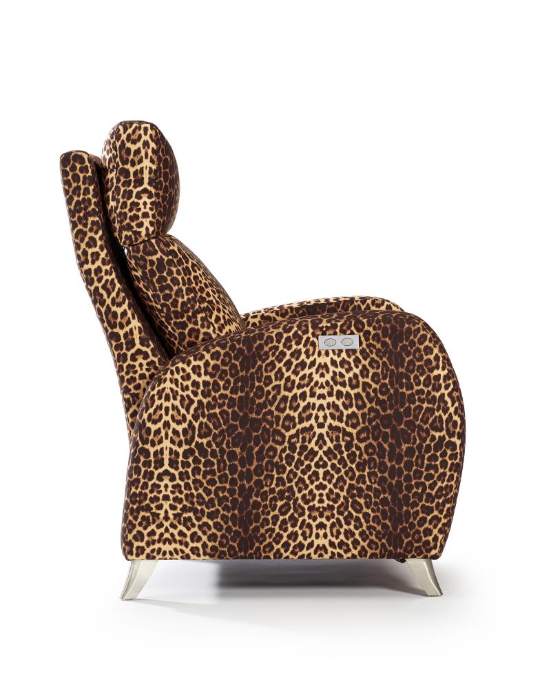 Butaca Vesta-Burdeos-Leopardo