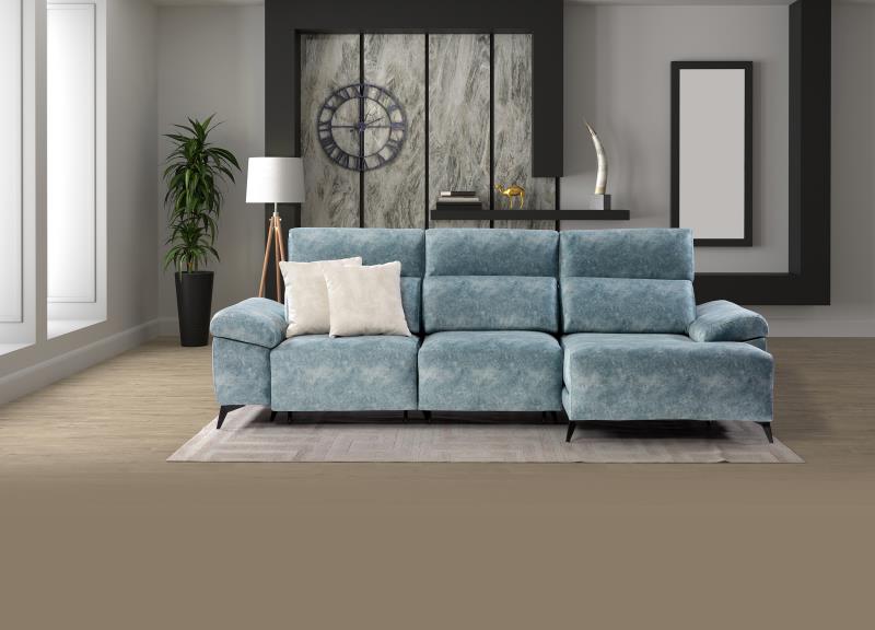 Sofá Cheslong Casablanca de 2,38 m. en tela de oferta