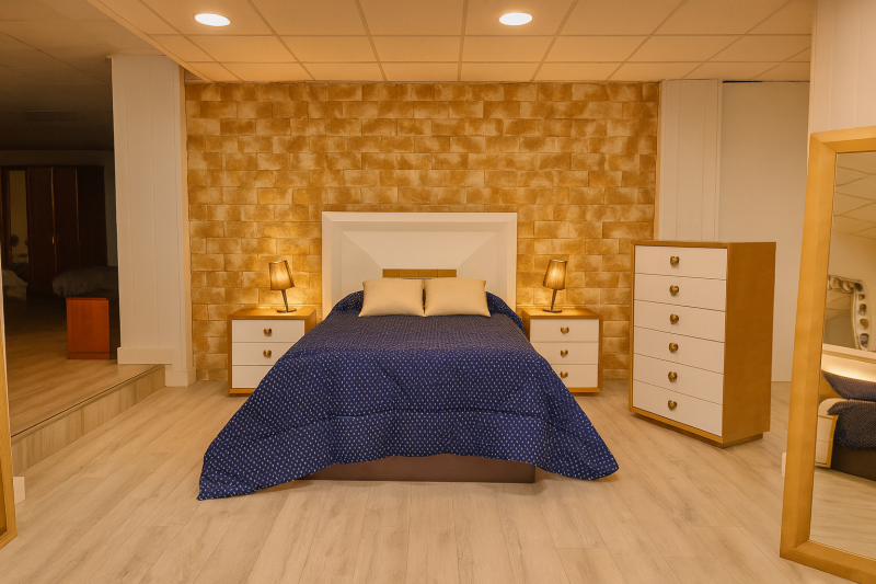 Dormitorio de matrimonio con espejo incluido
