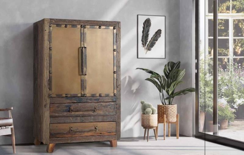 Mueble auxiliar en madera recuperada